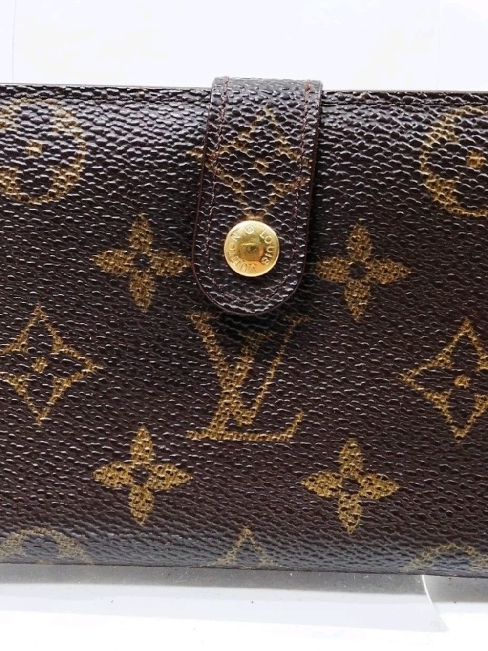 Louis Vuitton Monogram Snap Card Holder in Brown and Gold